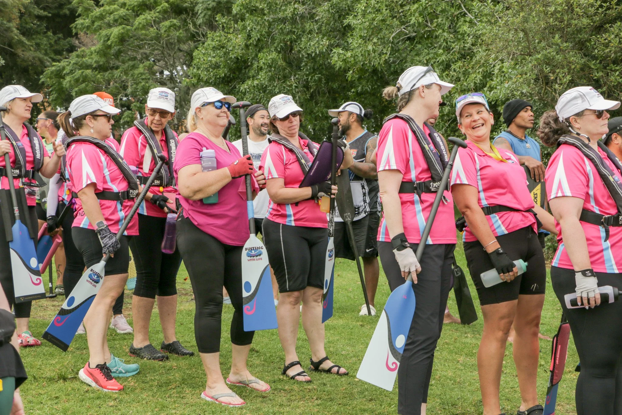  Training the line up - Lake Pupuke - February 2026 - photo credit to AIA Insurance 