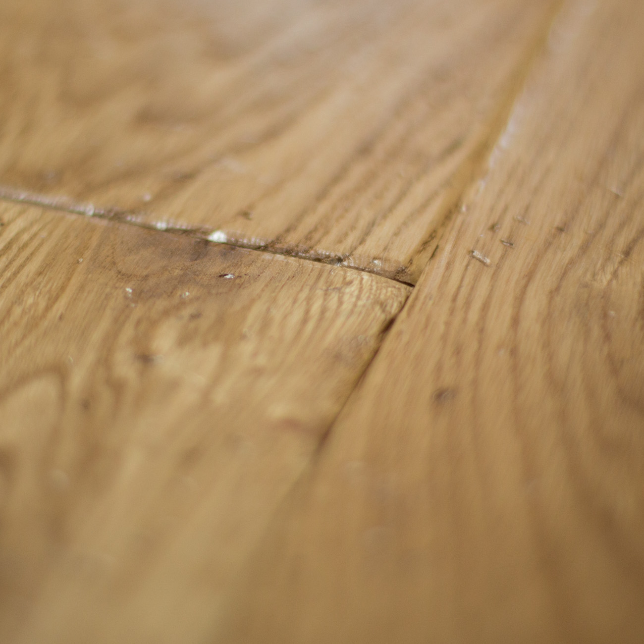 Hard oak flooring