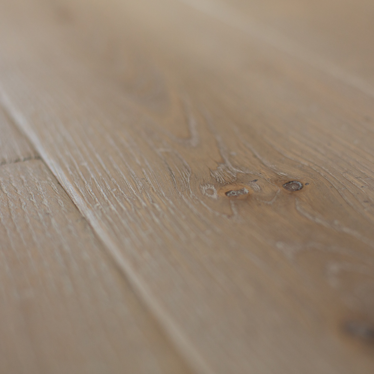 Distressed engineered wood flooring