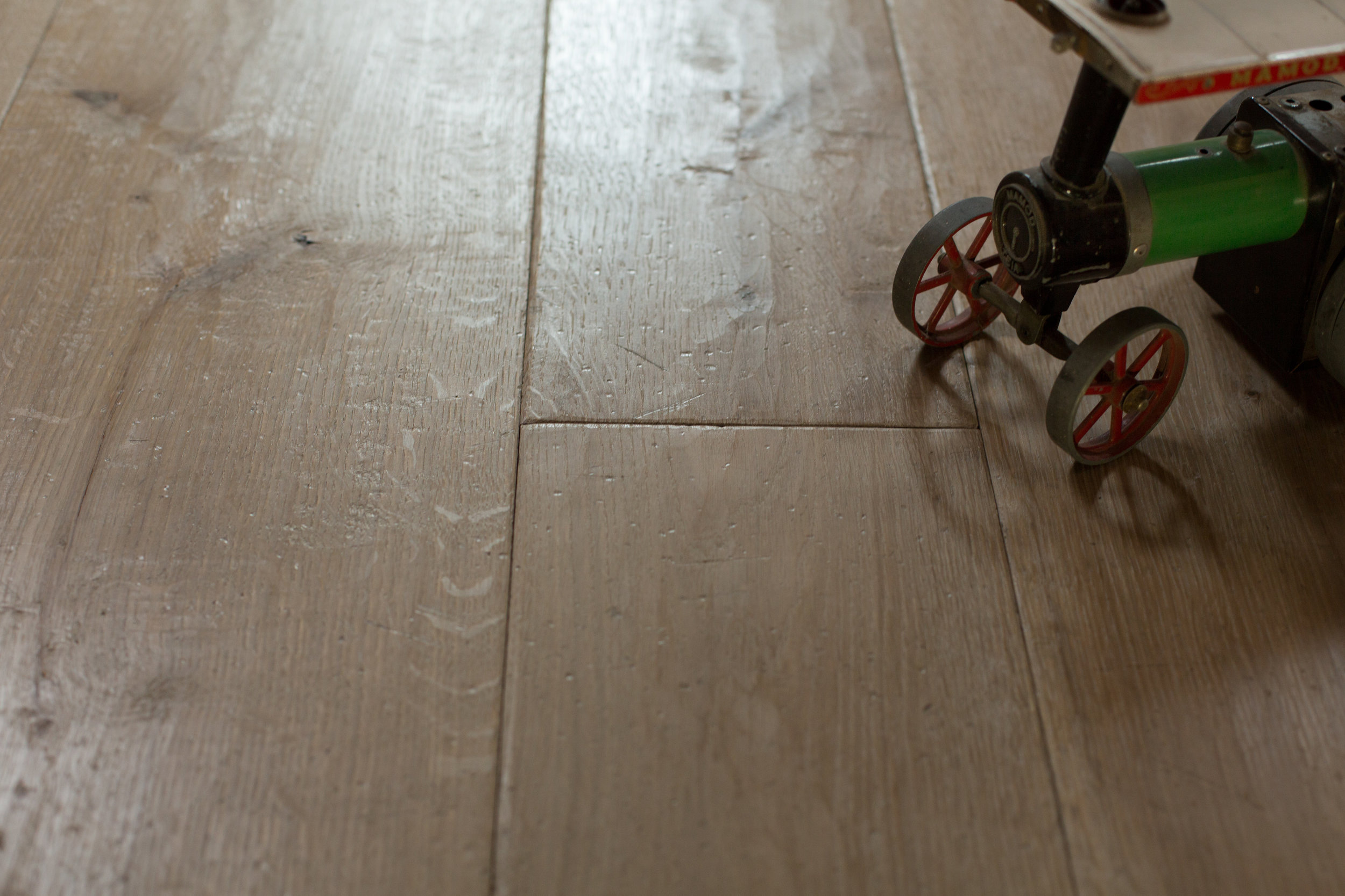 Rustic oak flooring