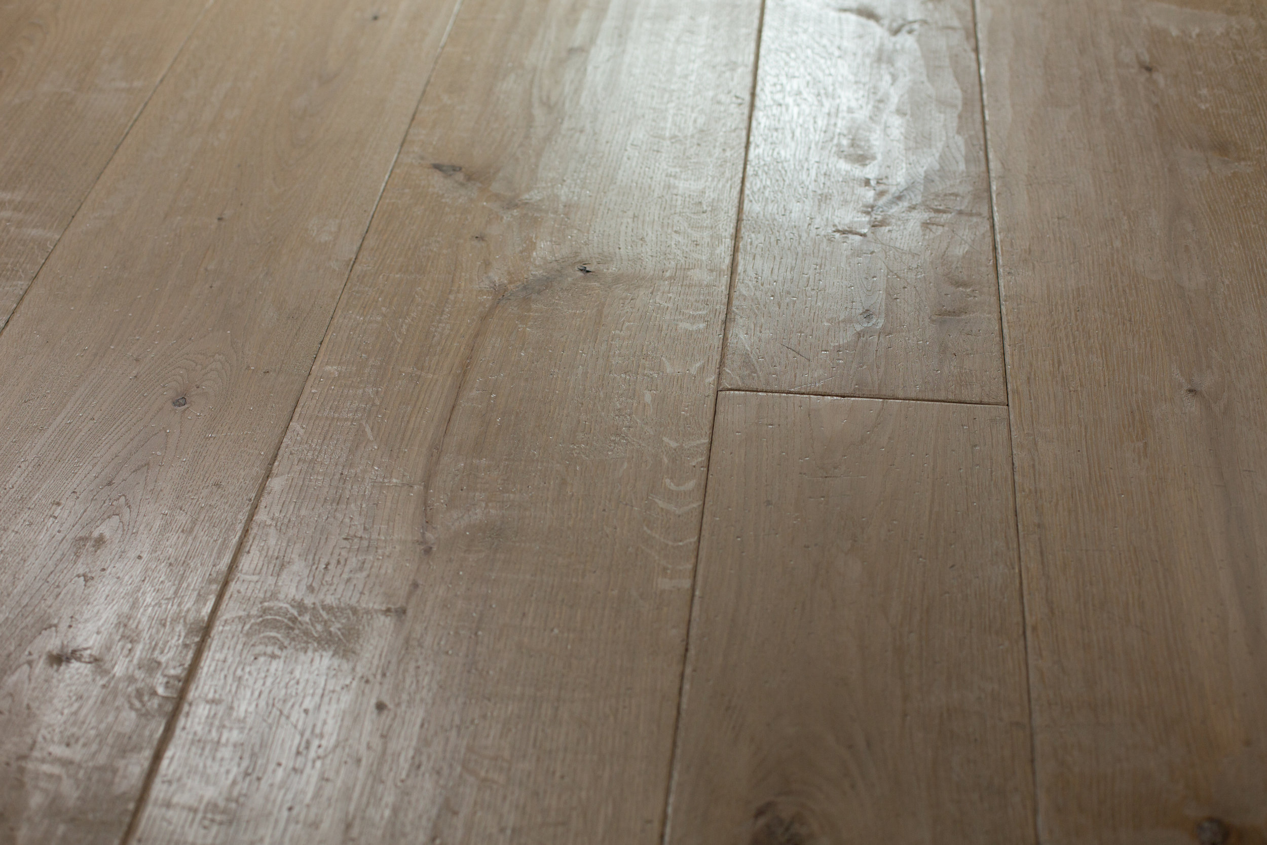 Distressed wood floor