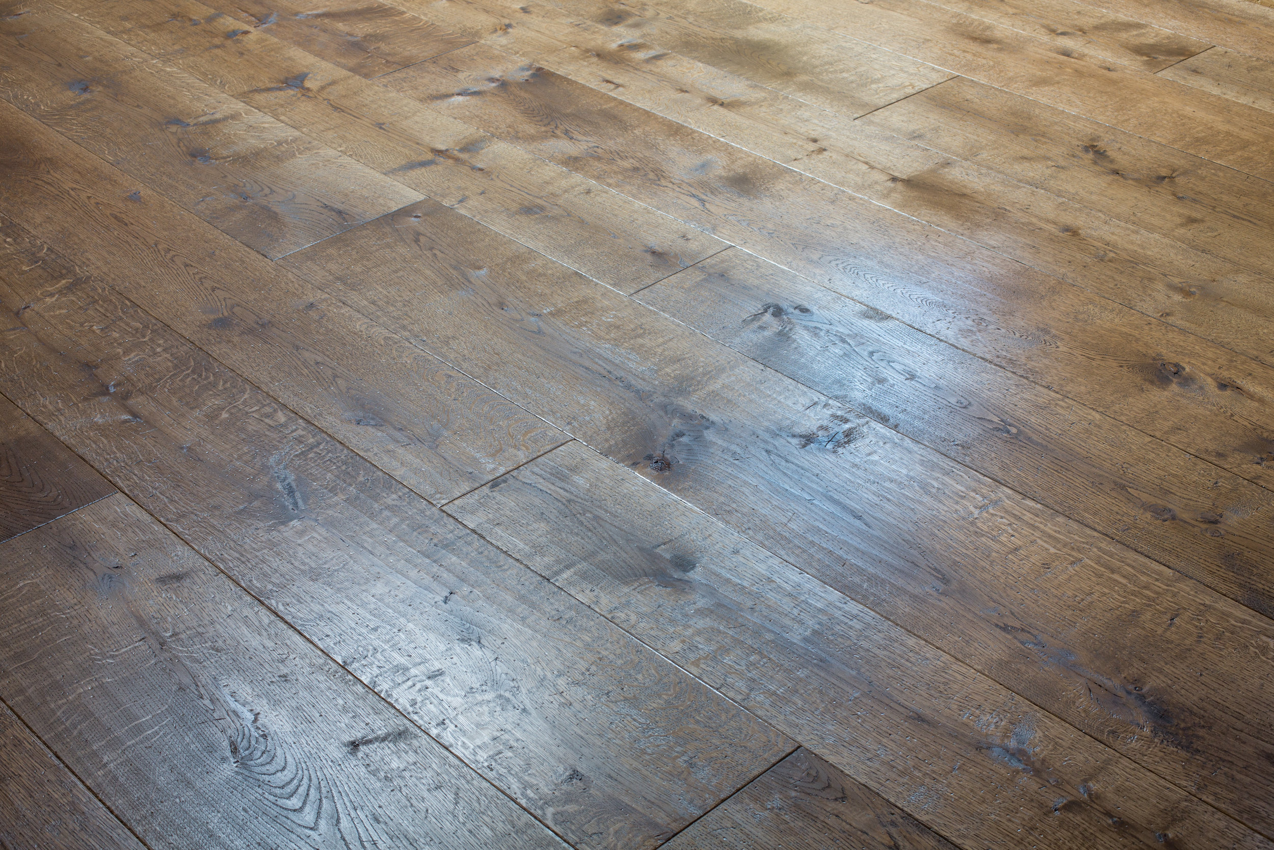 Oak floor boards