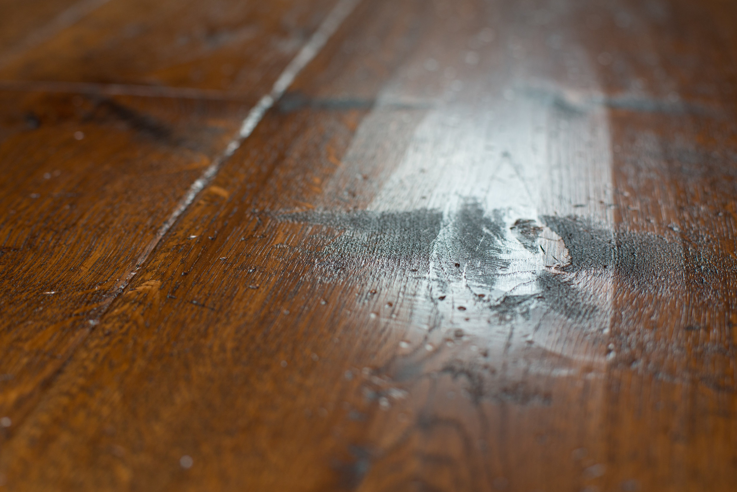 Rustic oak flooring