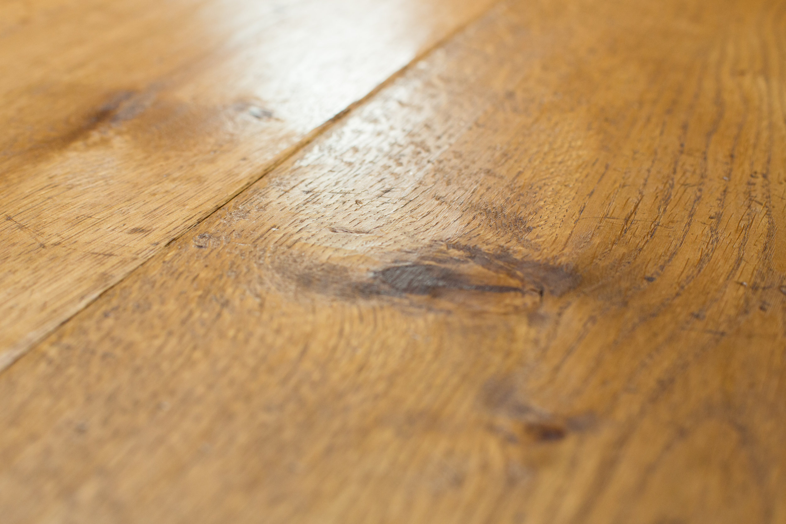 Genuine wood flooring