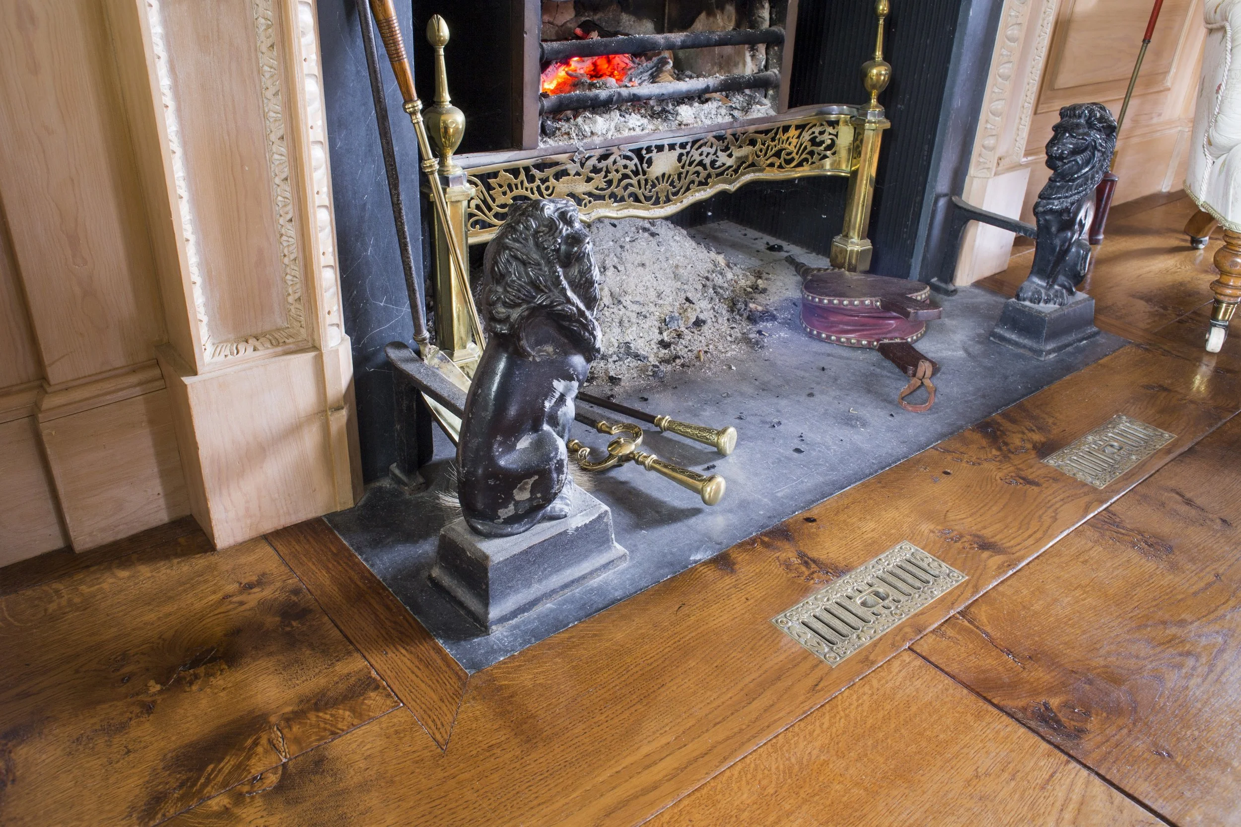 Handmade rustic wood flooring