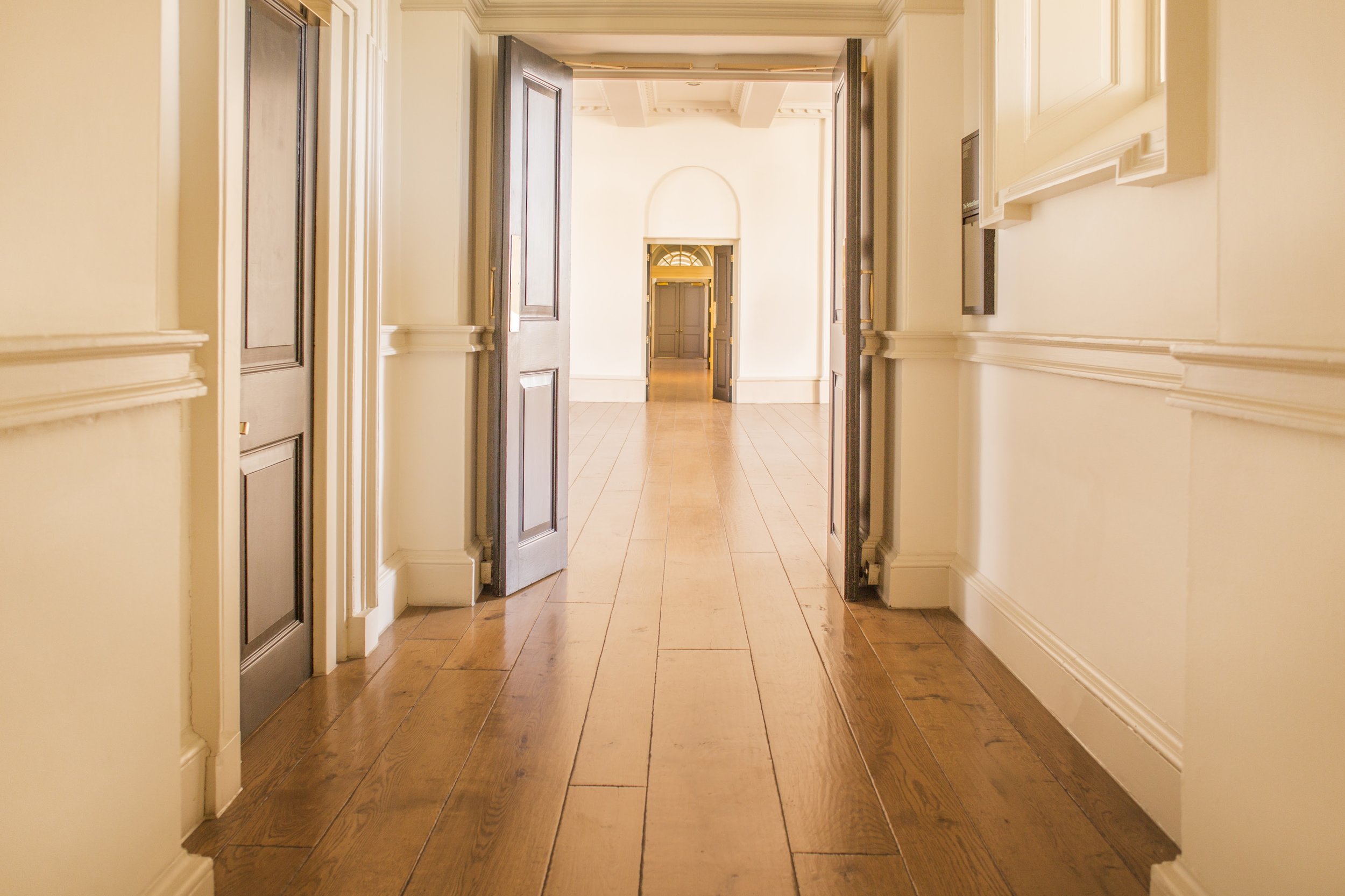 Wide plank engineered oak flooring