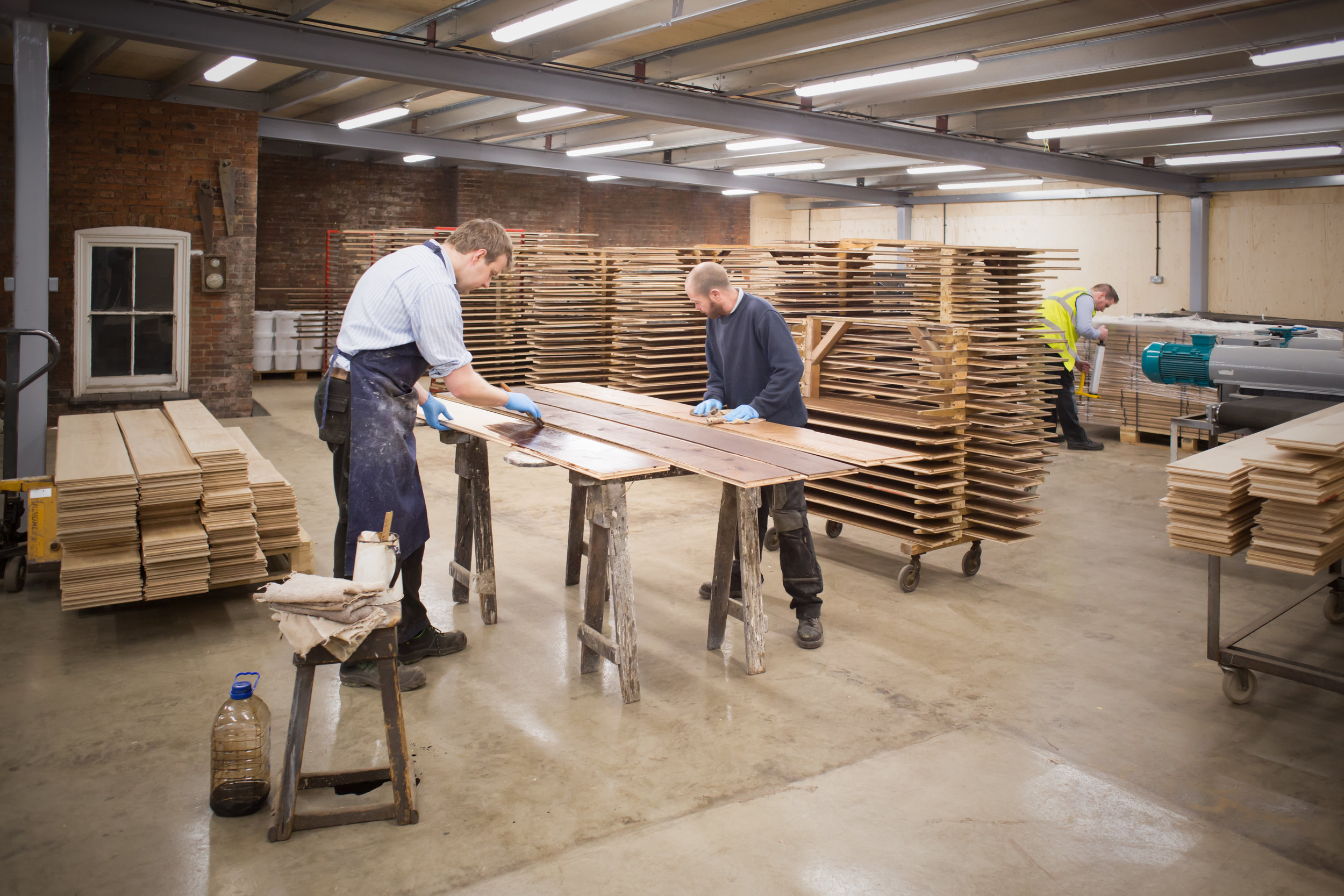 Handcrafted oak floors