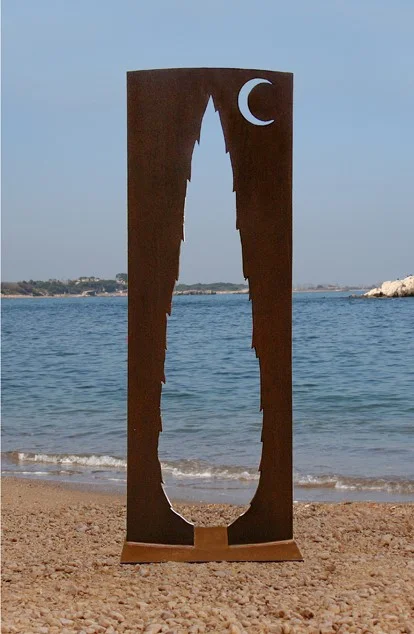 Ciprés transparente Acero corten 210x90xH:300cm