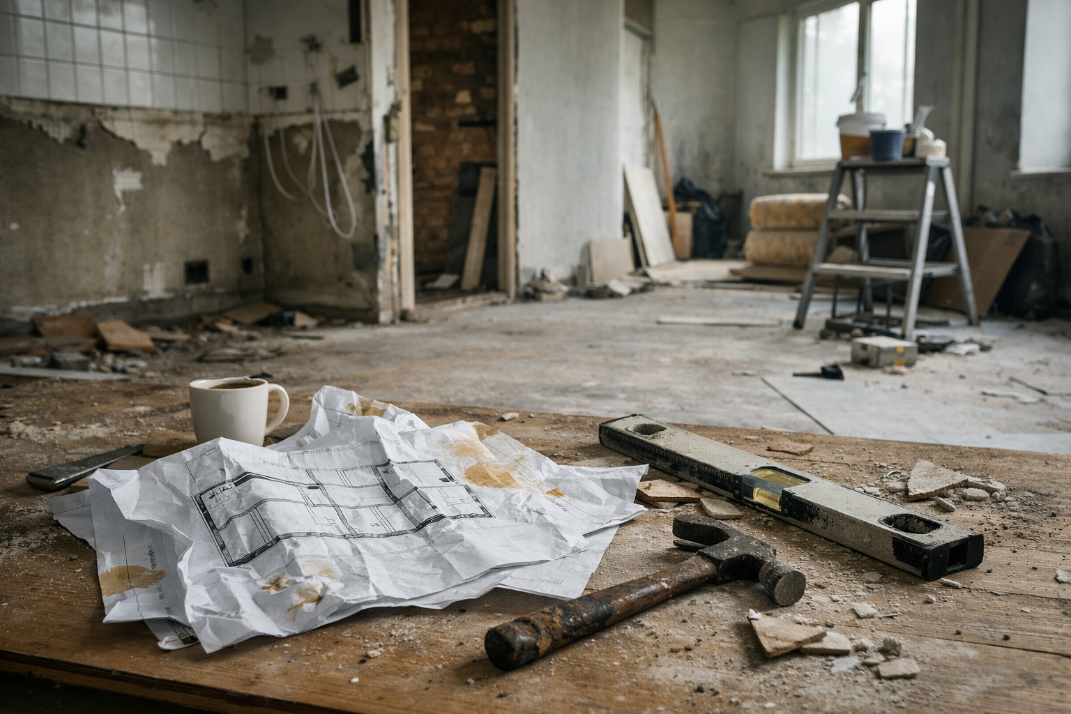 EEN ENORME VERSPILLING: van geld, tijd en woondromen.