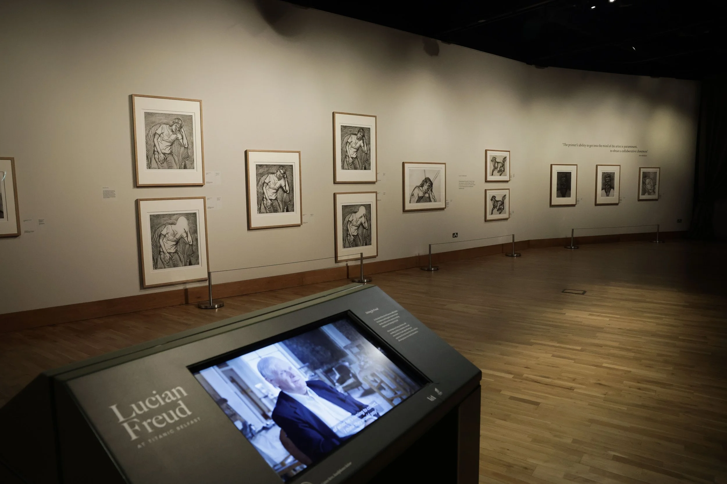 RTÉ Radio reviews Lucian Freud etching exhibition at Titanic Belfast