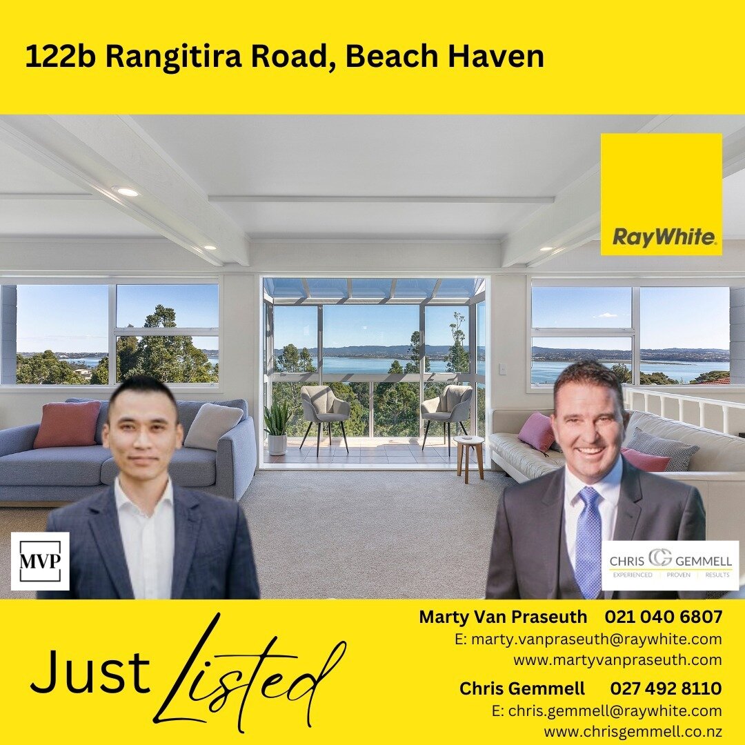 🏡 NEW LISTING 🏡

AN INNER HARBOUR GRANDSTAND ABOVE ISLAND BAY

📫 122b Rangitira Road, Beach Haven

🛏 3 bedrooms
🛀 2 bathrooms
🚗 Single car garaging

A rare opportunity awaits with the first-time release of this treasured property in 23 years. T