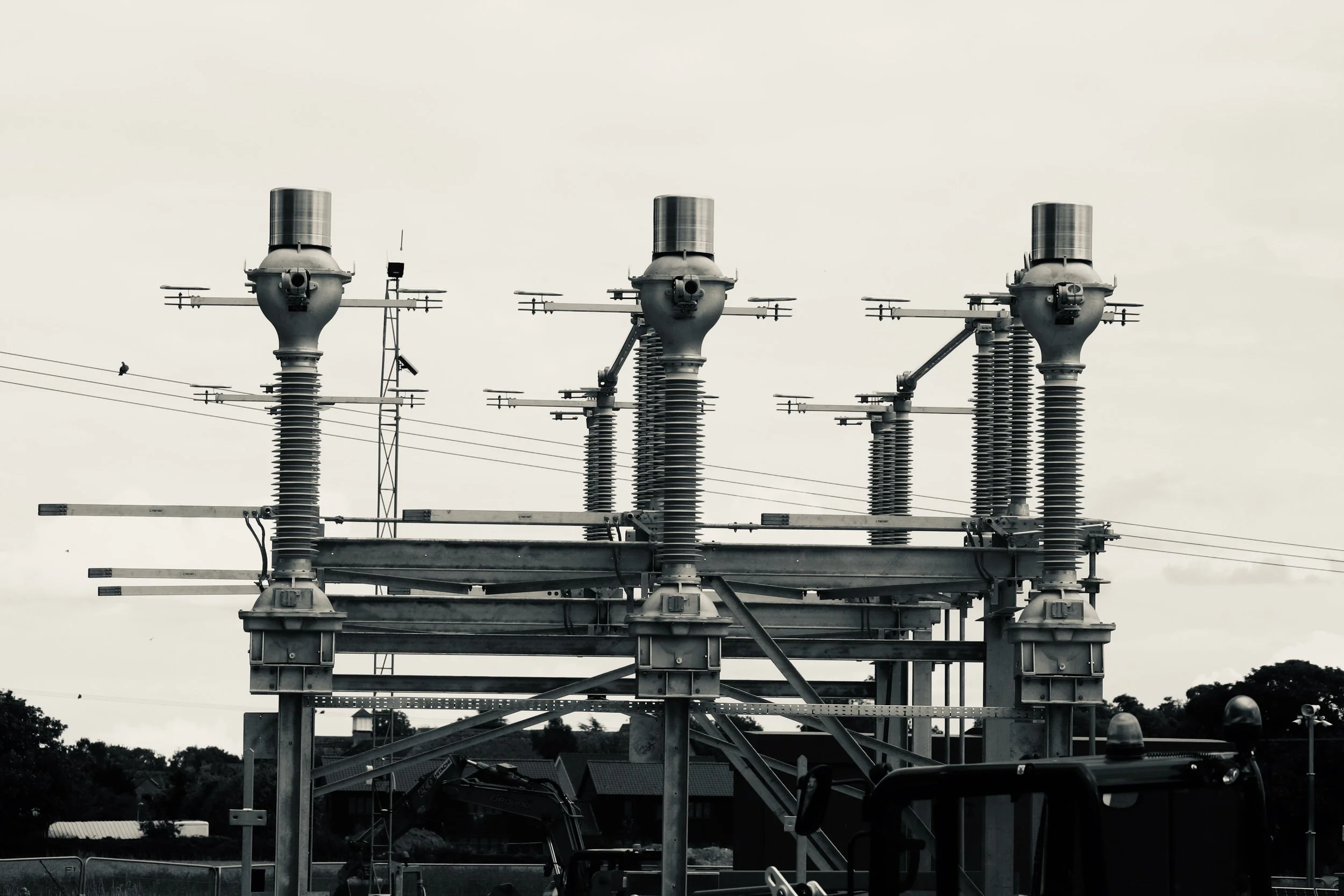 Photograph of an energy storage site near Cambridge, by Amanda Smith