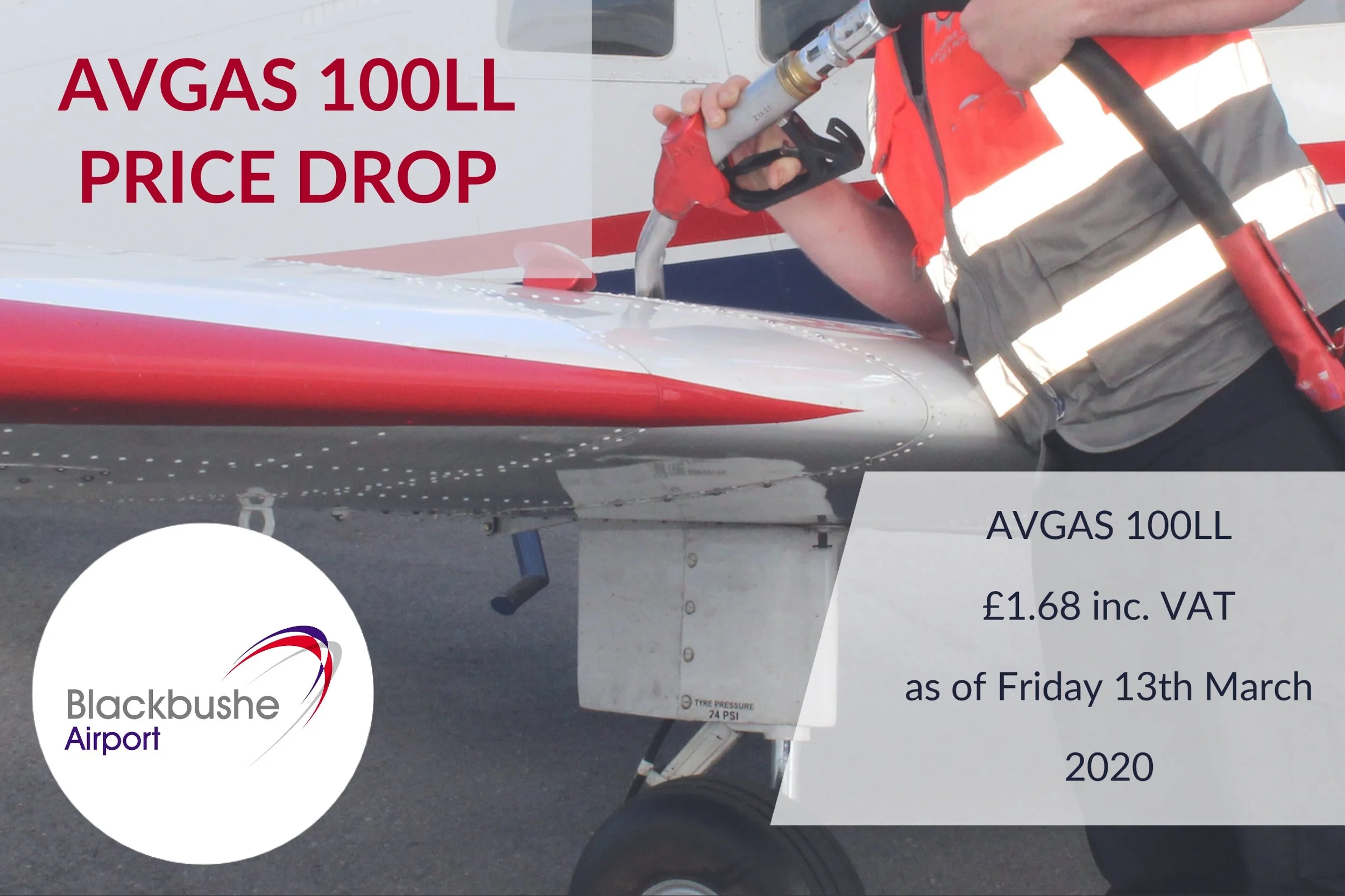 AVGAS 100LL Price Drop — Blackbushe Airport