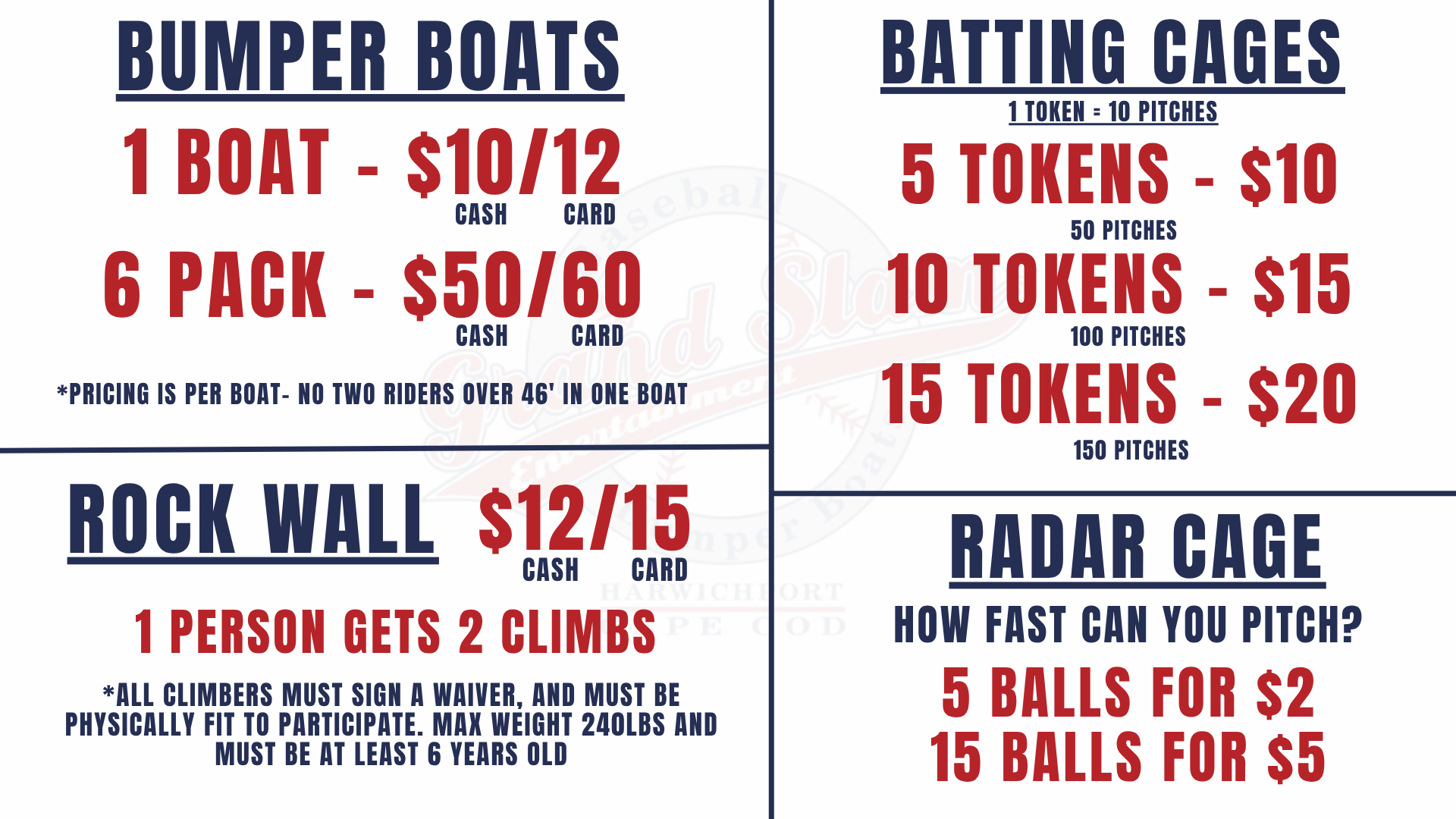 Cape Cod Grand Slam Bumper Boats Home Page — Grand Slam Entertainment ...