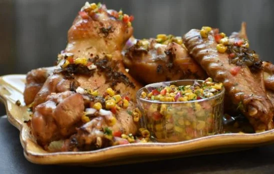 Smoked Bourbon wings.JPG