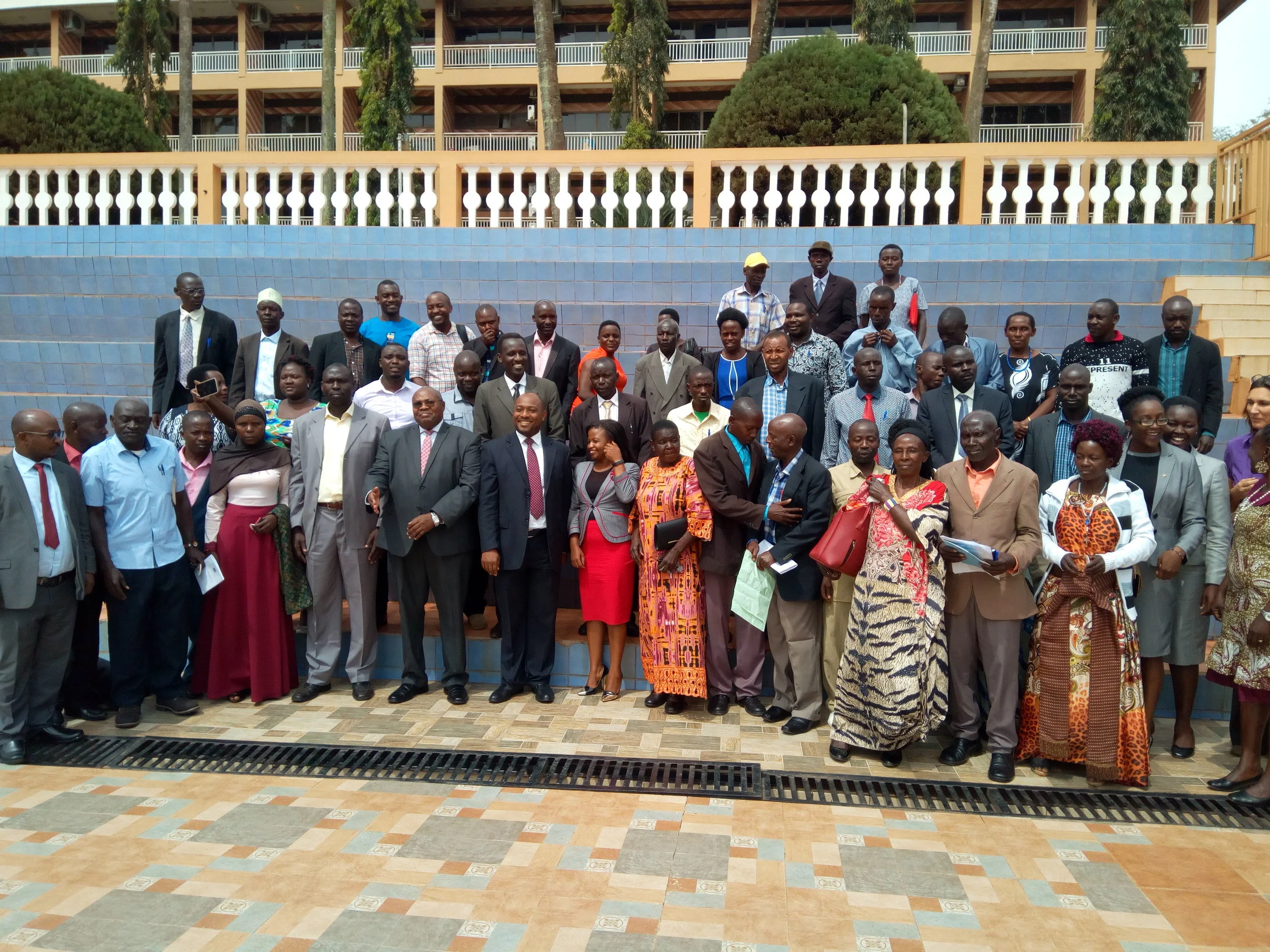 CSOs and Local Council leaders pause for a photo