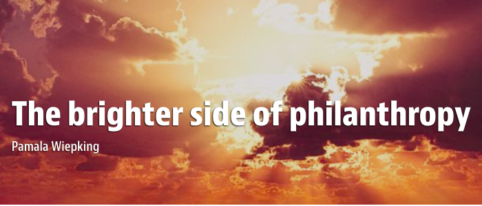 The brighter side of philanthropy