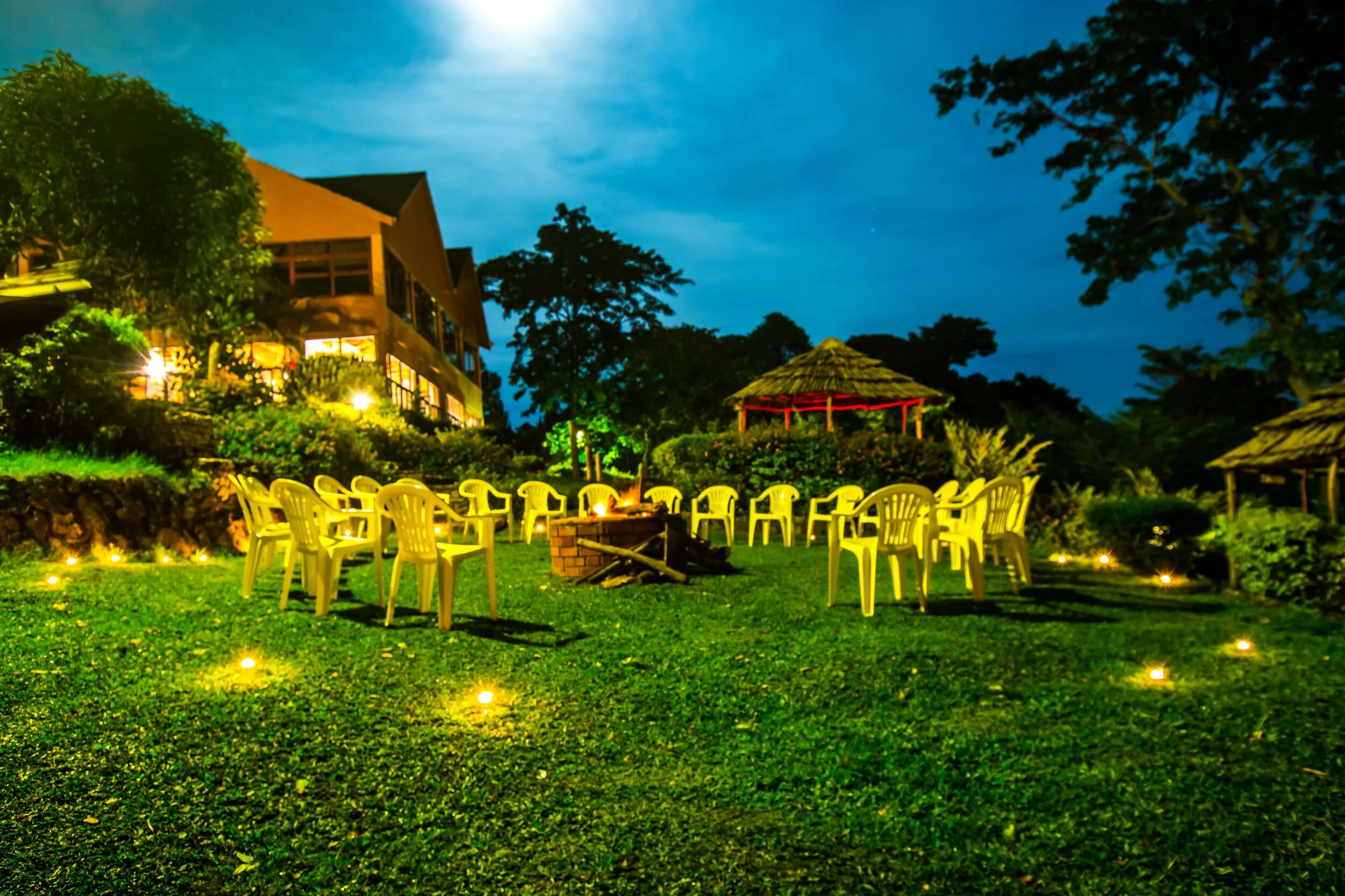 The Experience Started Off With A Conversation Around a Fire