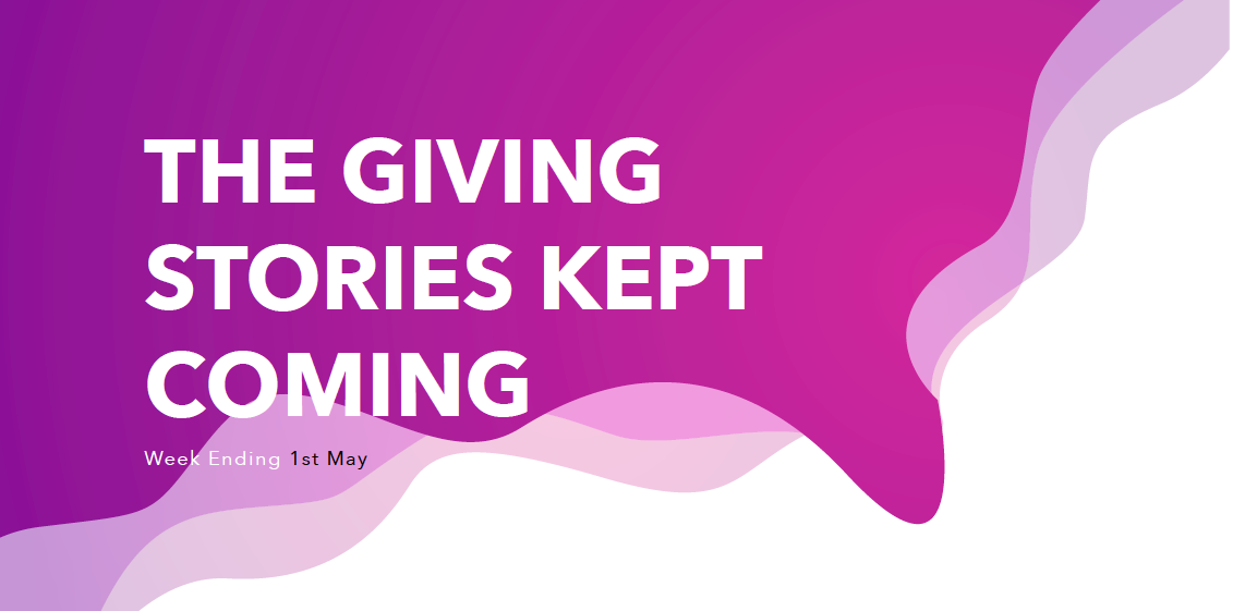 The Giving Stories Kept Coming..