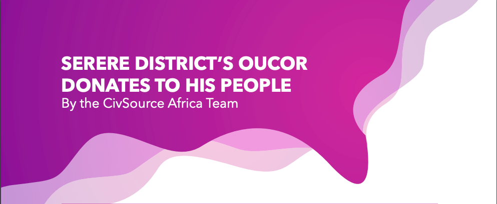 SERERE DISTRICT’S OUCOR DONATES TO HIS PEOPLE