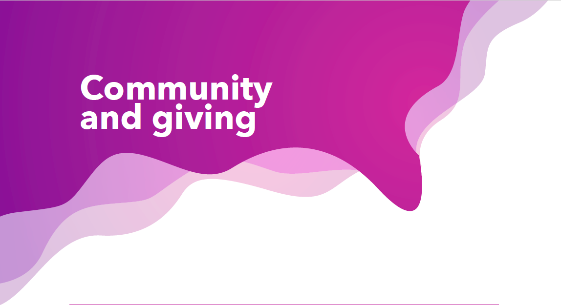 Community and giving