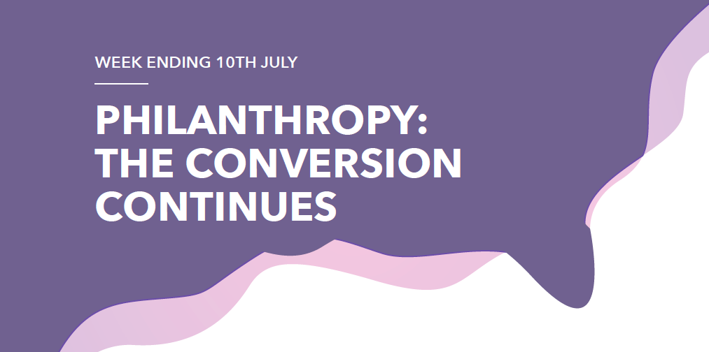 PHILANTHROPY: THE CONVERSION CONTINUES