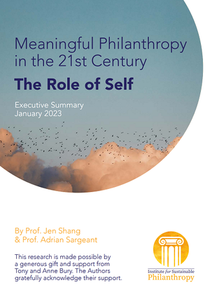 Meaningful Philanthropy in the 21st Century: The Role of Self