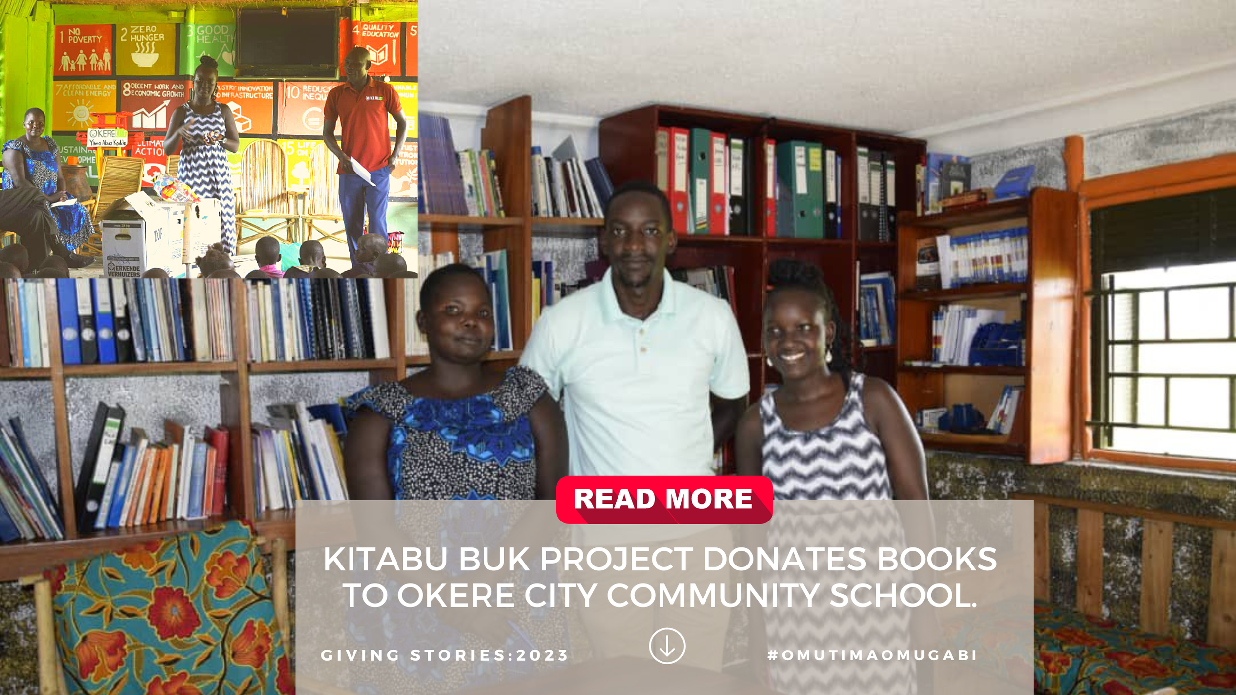KITABU BUK PROJECT DONATES BOOKS TO OKERE CITY COMMUNITY SCHOOL.