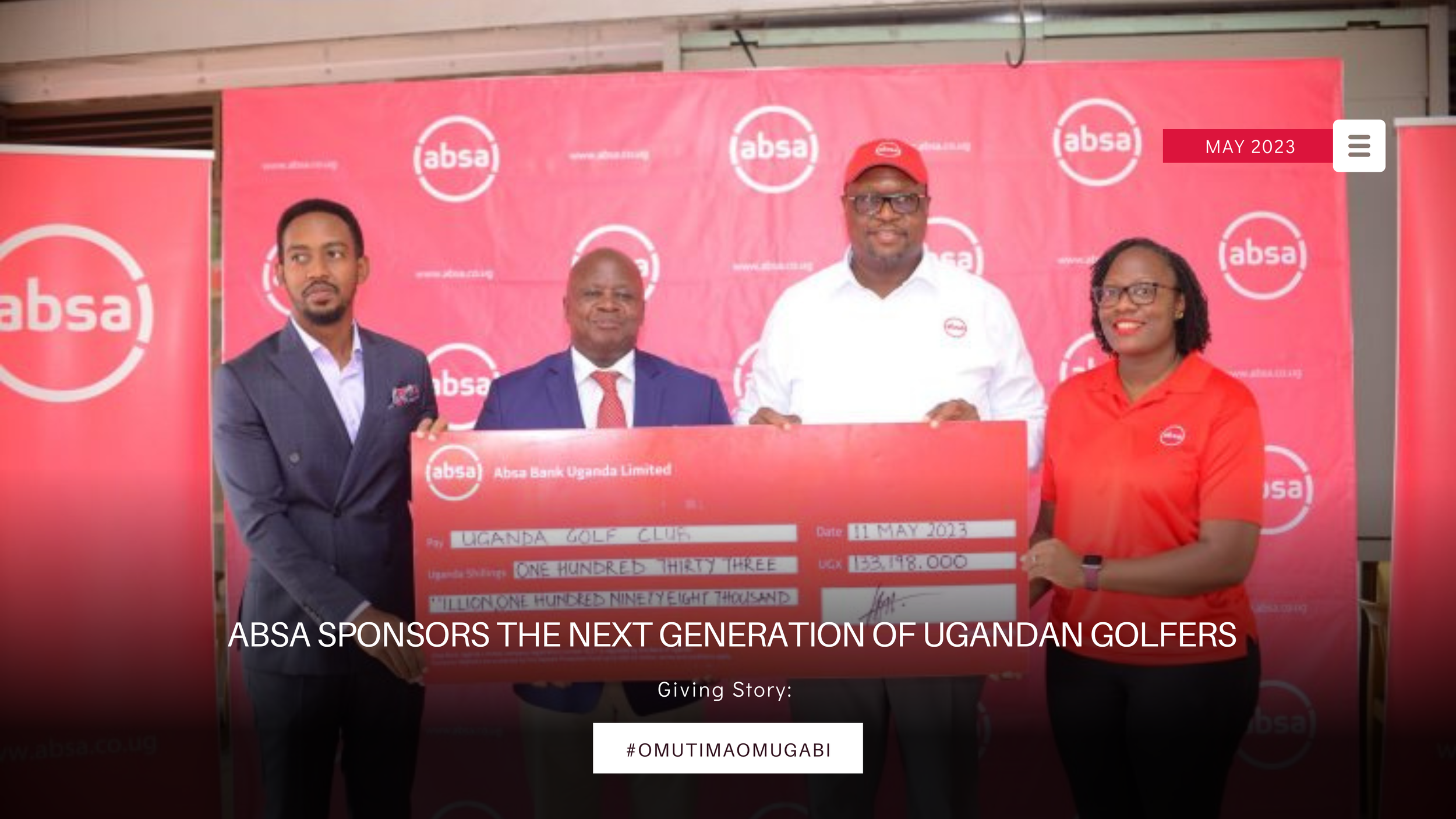 ABSA SPONSORS THE NEXT GENERATION OF UGANDAN GOLFERS: 