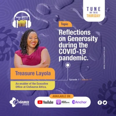 Comm-UNITY! | Season 11 | Episode 1 | Reflections on Generosity during the COVID-19 pandemic. 