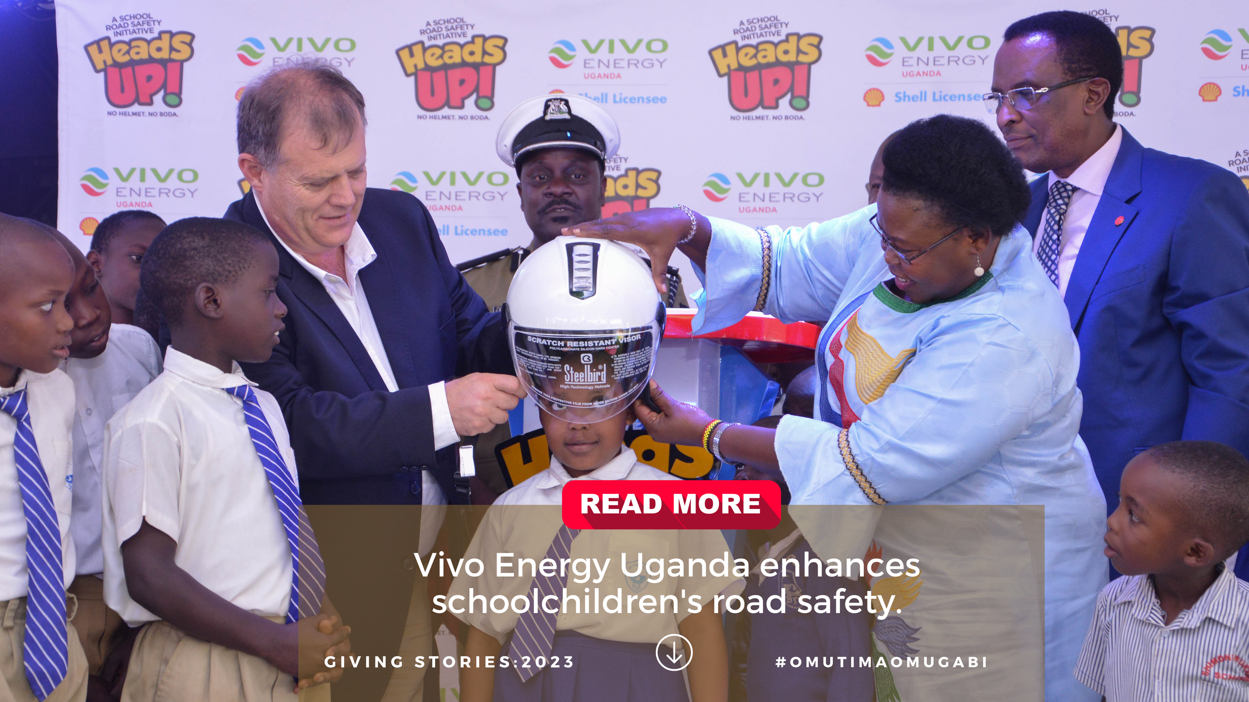 Vivo Energy Uganda enhances schoolchildren's road safety.
