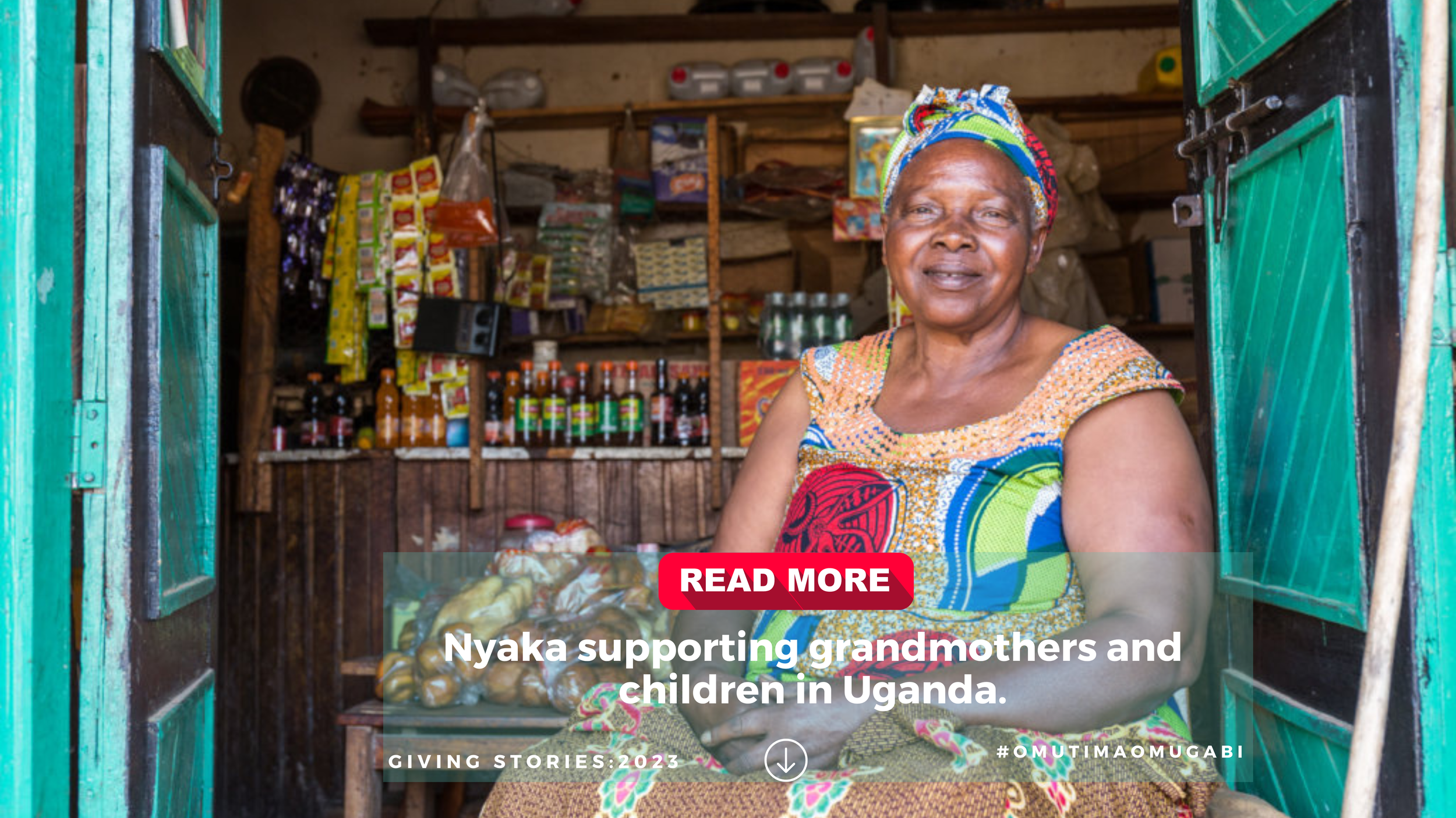 Nyaka supporting grandmothers and children in Uganda.