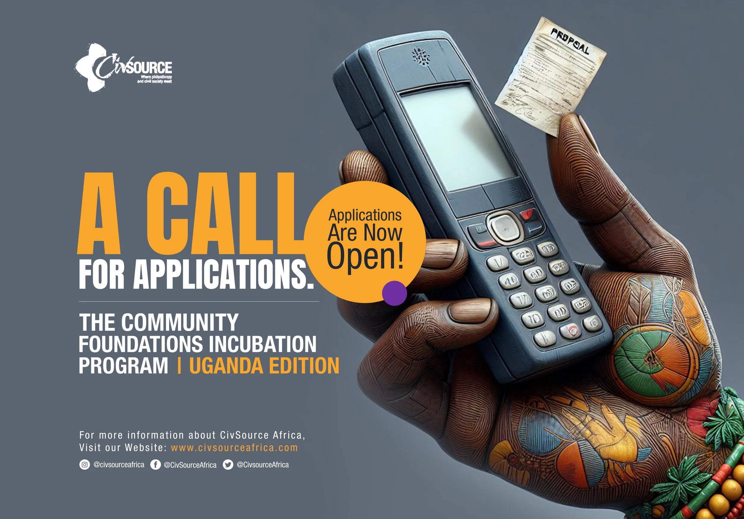 A CALL FOR APPLICATIONS |  THE COMMUNITY FOUNDATIONS INCUBATION PROGRAM 