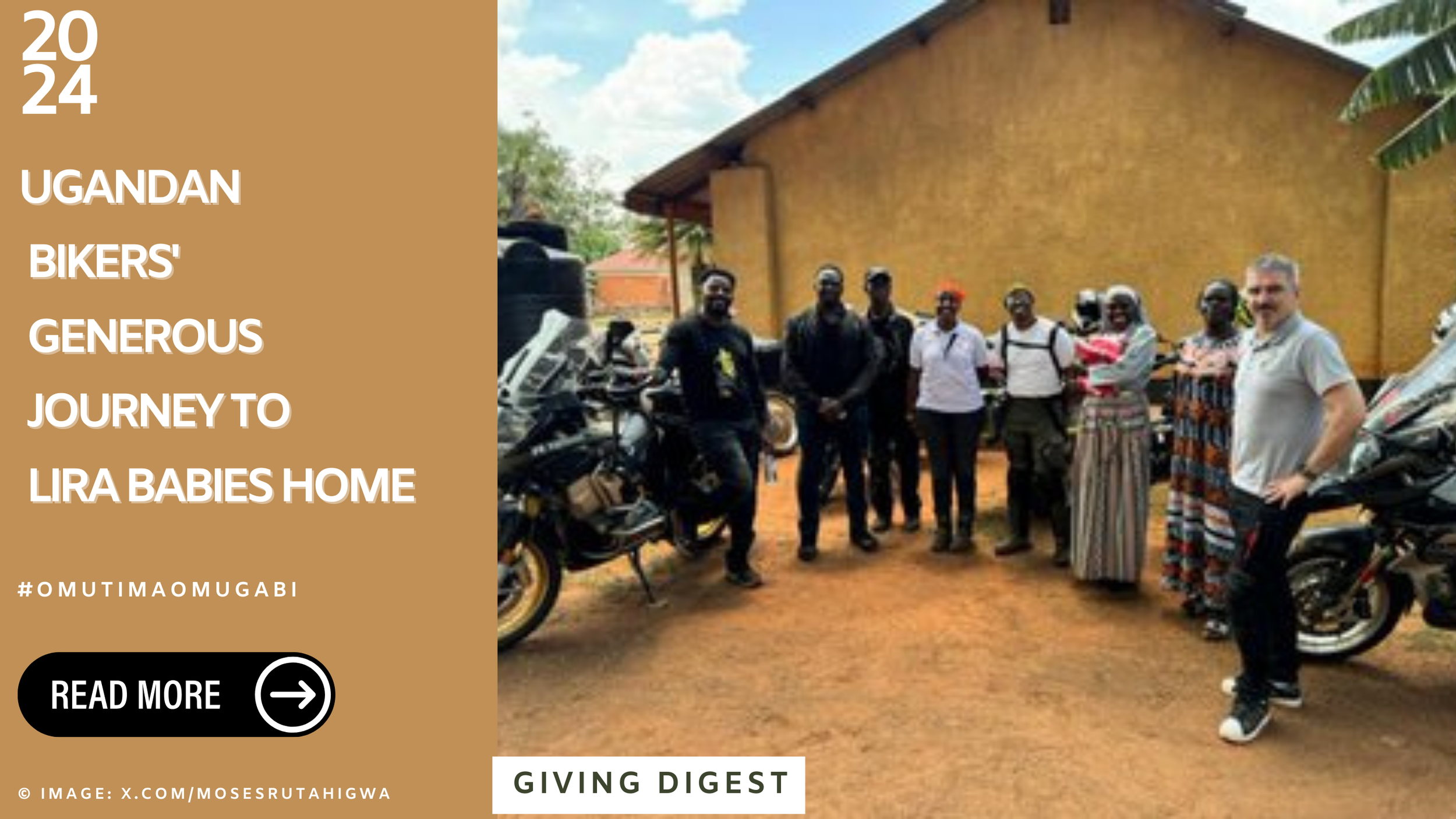 UGANDAN BIKERS' GENEROUS JOURNEY TO LIRA BABIES HOME