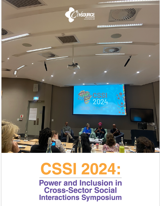 CSSI 2024: Power and Inclusion in Cross-Sector Social Interactions Symposium  University of Cape Town, South Africa