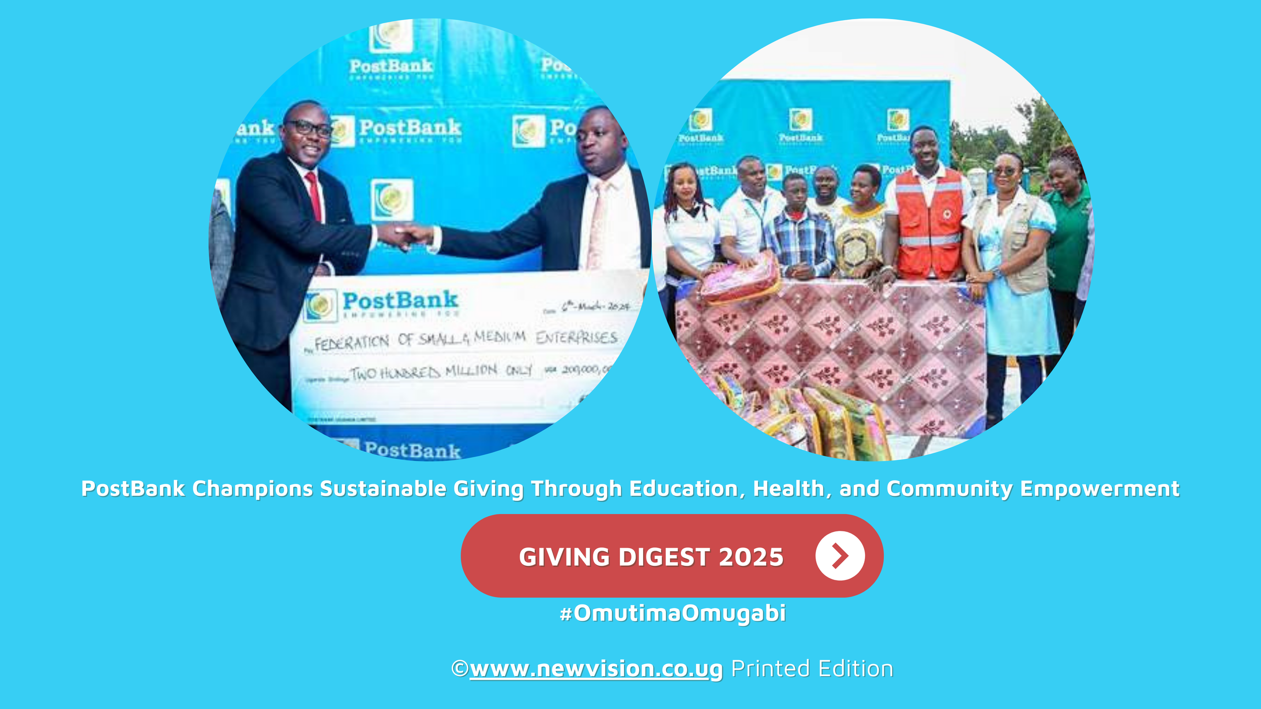 GIVING DIGEST: PostBank Champions Sustainable Giving Through Education, Health, and Community Empowerment