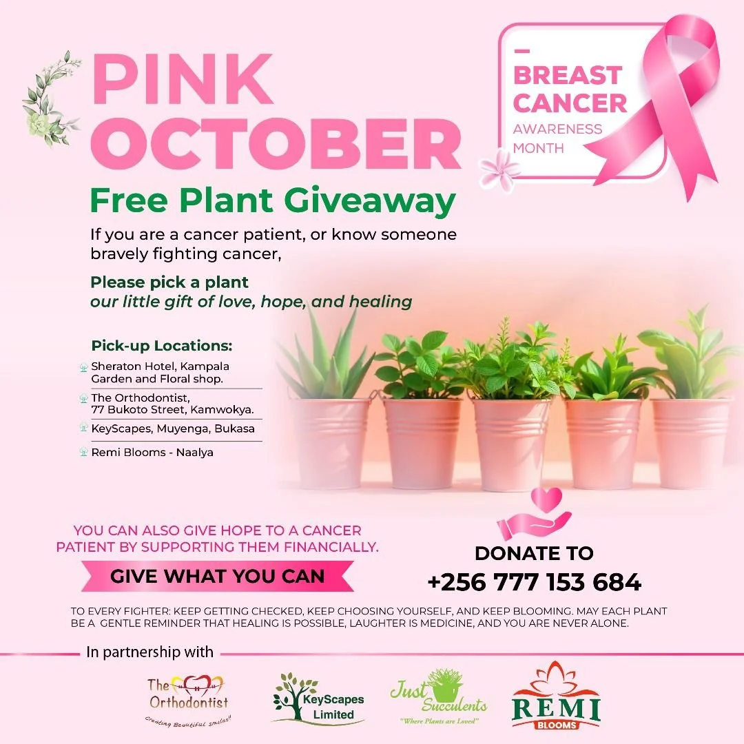 Giving Opportunity: Pink October, Free Plant Giveaway and Patient Support