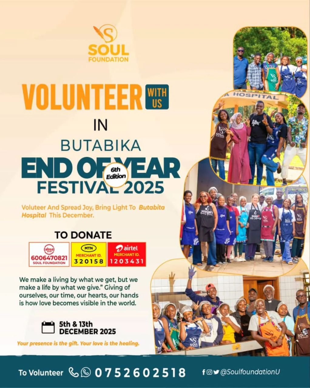Giving Opportunity: Volunteer With Butabika Hospital (End of Year Festival 2025)