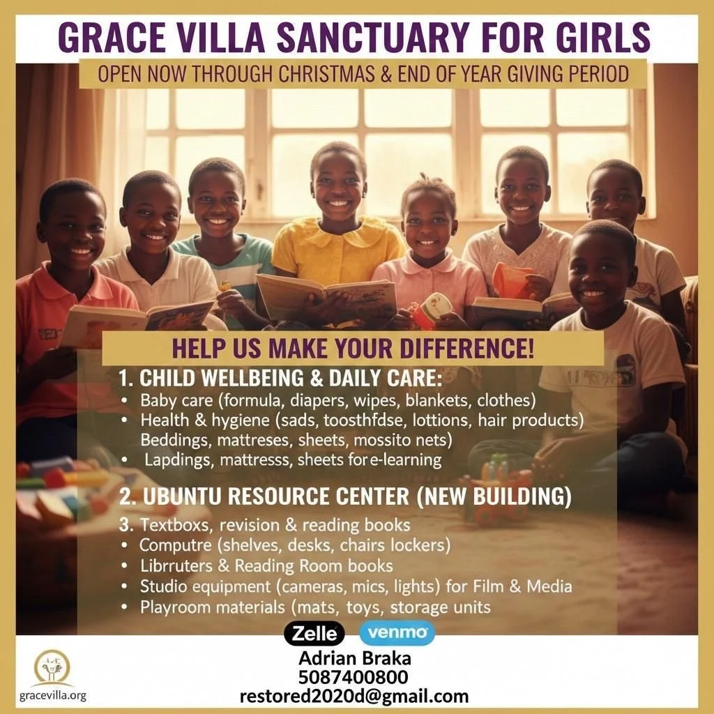 Giving Opportunity: Grace Villa Christmas Drive – A Home for Girls