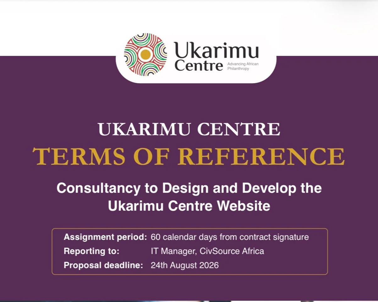 Call for consultants | Ukarimu Centre website development