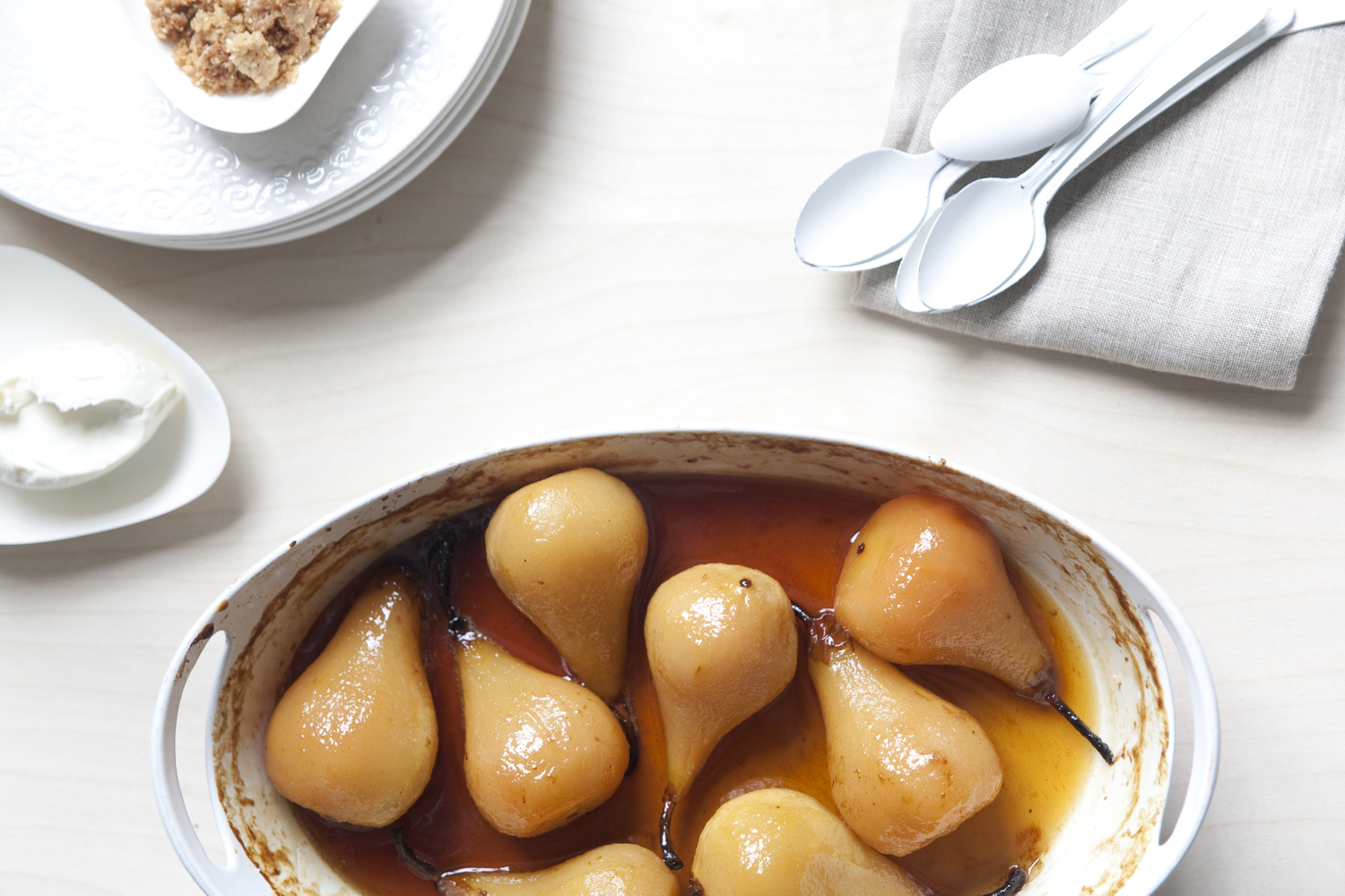 Oven Poached Pears