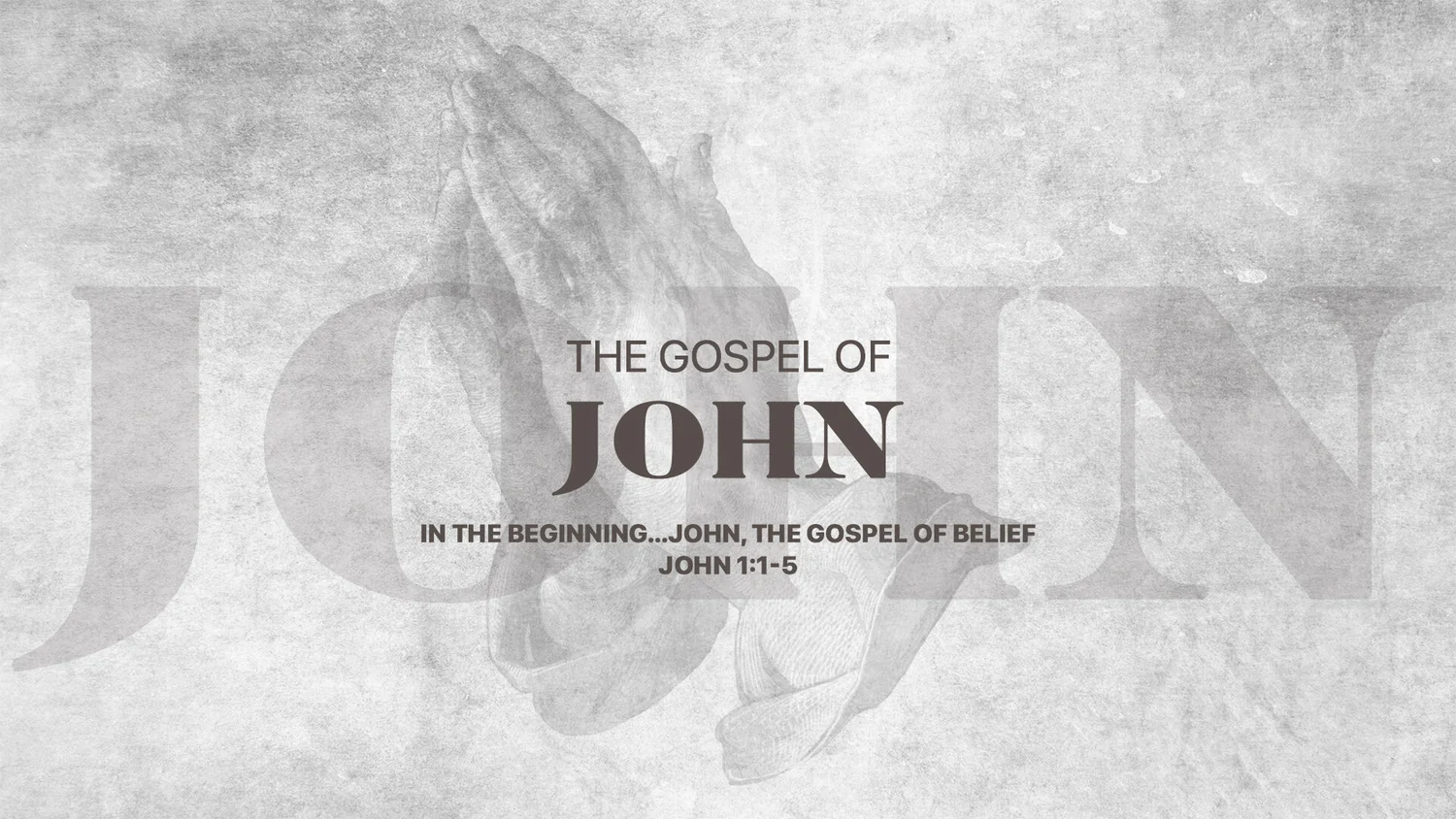 11-01: John Series :: In The Beginning... John, The Gospel of Belief episode artwork