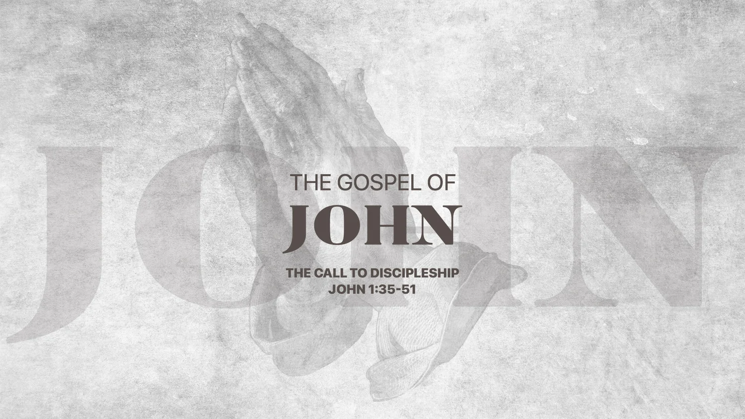 01-10: John Series :: The Call To Discipleship episode artwork