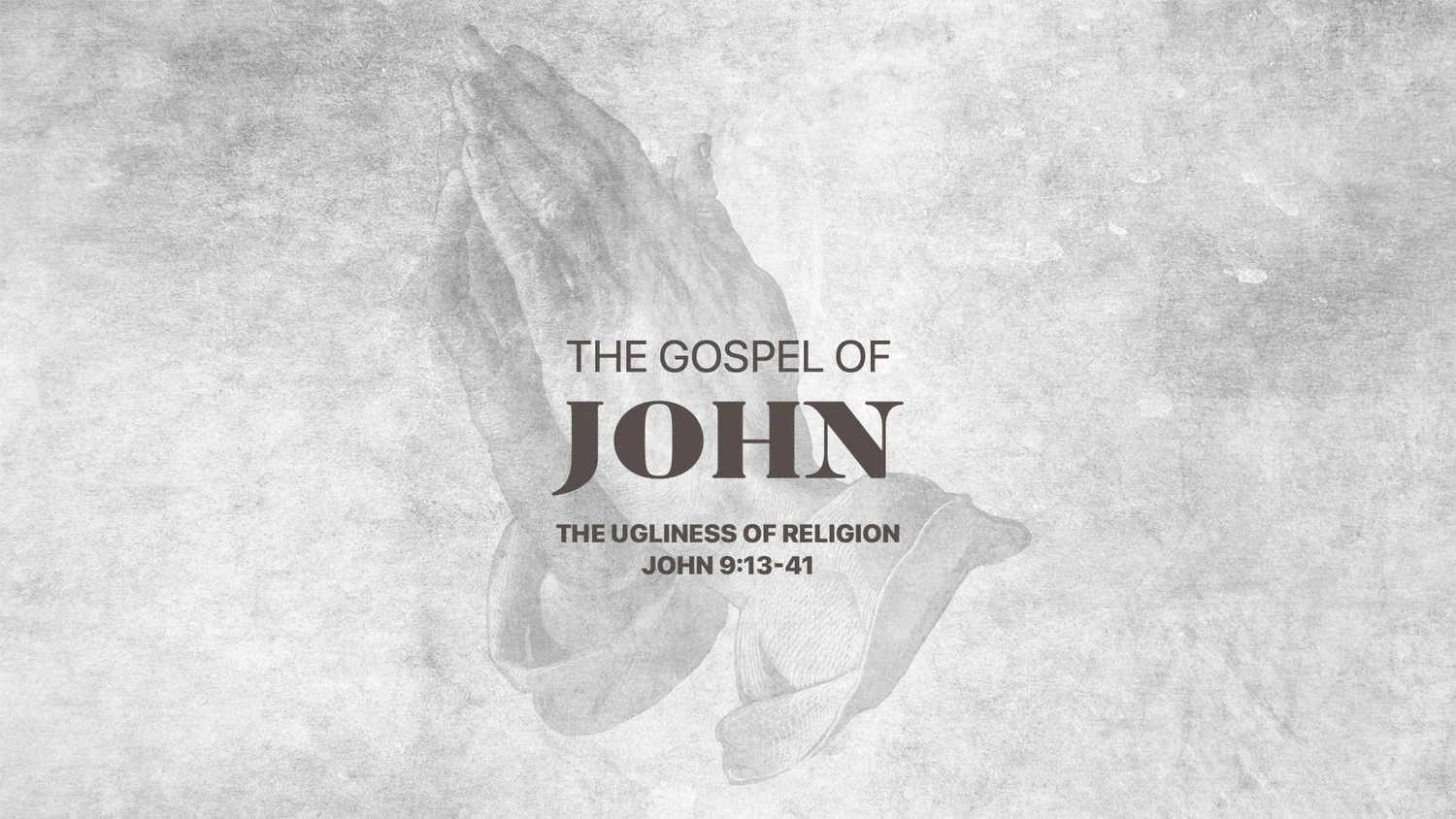 11-07: John Series :: The Ugliness of Religion episode artwork