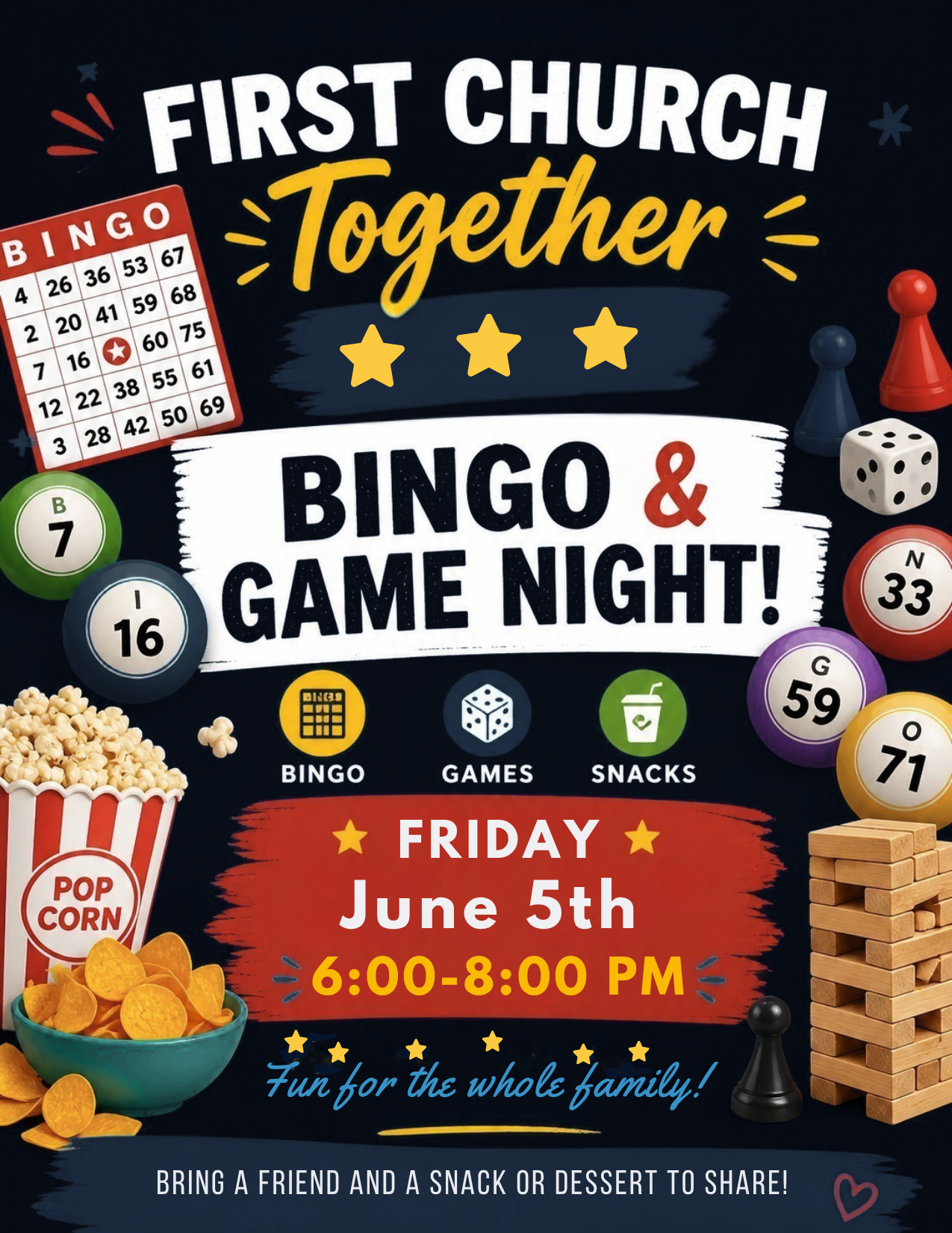 First Church Together - Bingo and Game Night