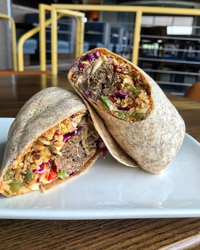 🚨 New Item🚨 Made with #southdakota #beef the Bulgogi Wrap has thinly sliced Korean BBQ Marinated Steak, Togarashi Fried Rice, Sesame Slaw &amp; Secret Sauce 🤫 #madeonthemissouri #eatlocal #takeout #curbsidepickup #wrap