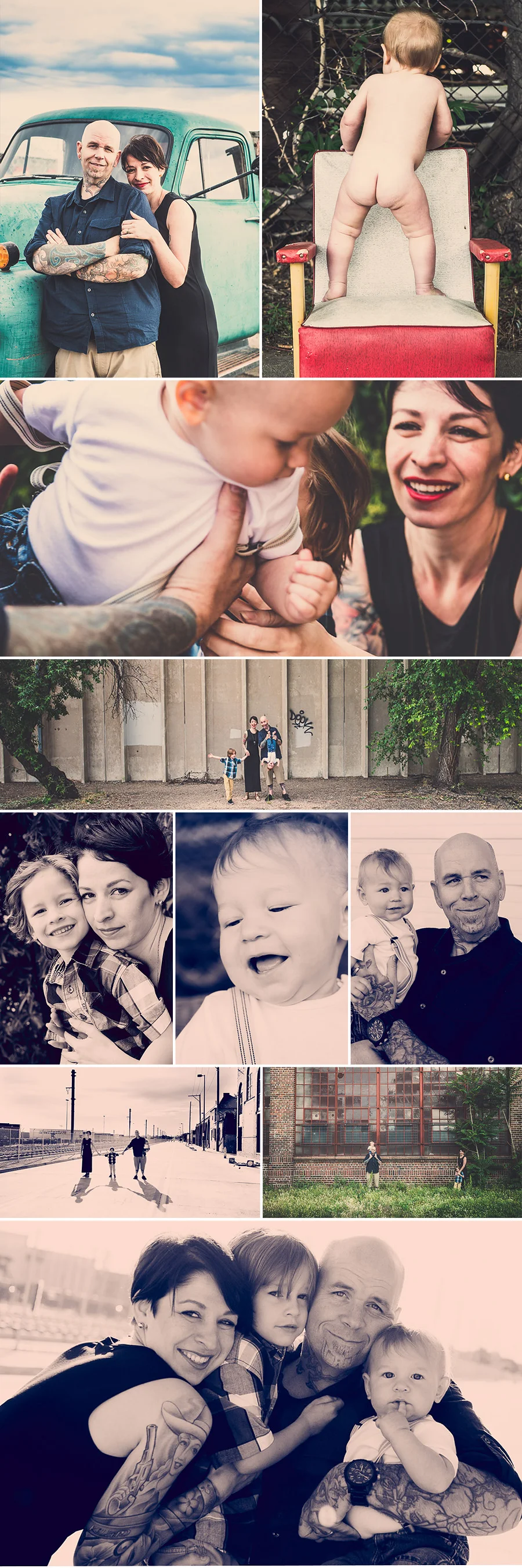 Denver RiNo Family Photography Collage Hydle 1