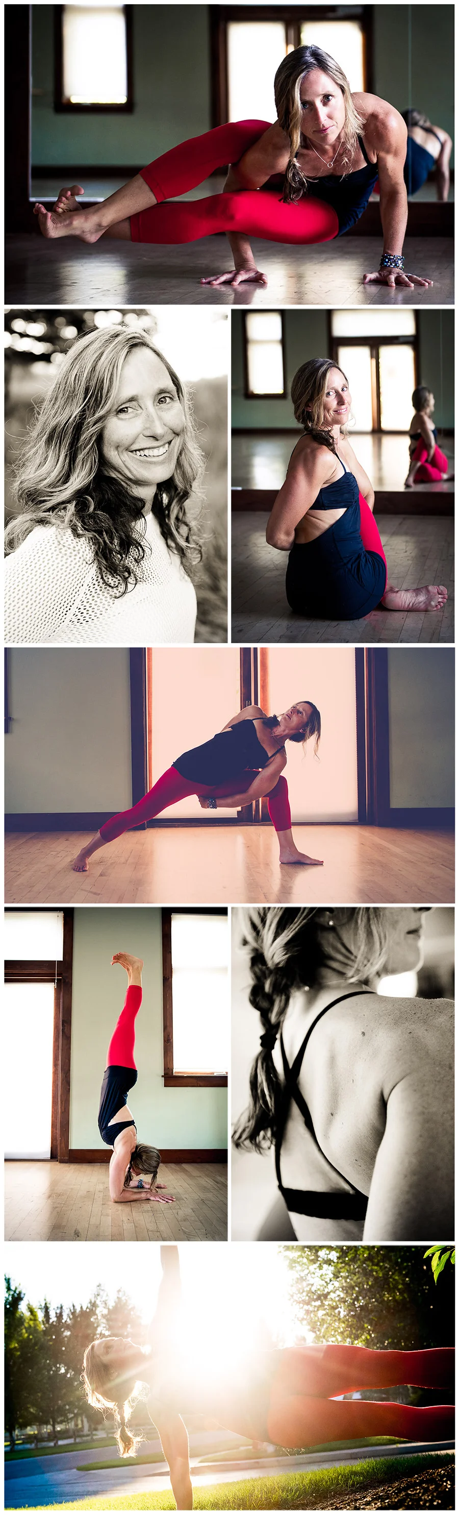 Yoga photos - Kallie collage