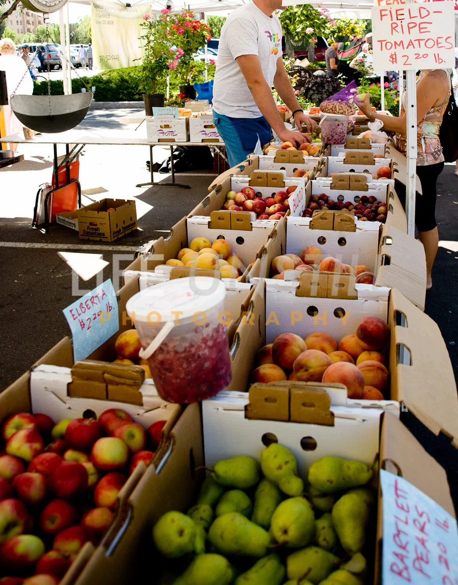 Colorado Fresh fruits from the western slope at the Cherry Creek Farmers Market