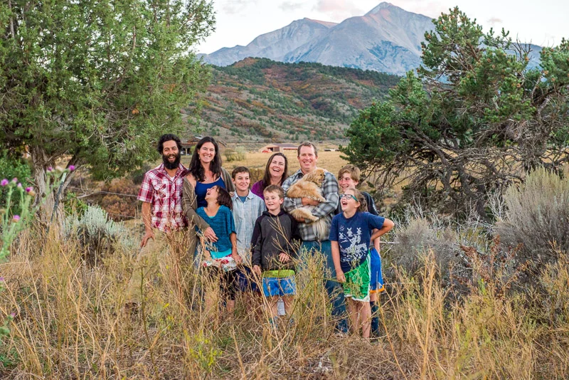 Large group family photos denver